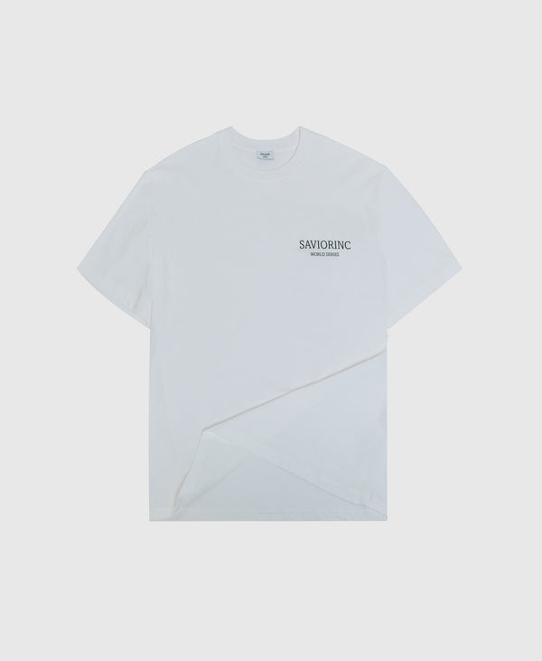 SAVIOR logo print t-shirt